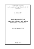 Luận văn Thạc sĩ Lịch sử: Đảng bộ tỉnh Yên Bái lãnh đạo giáo dục trung học phổ thông từ năm 2001 đến 2014