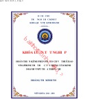 Khóa luận tốt nghiệp Quản trị kinh doanh: Hoàn thiện hệ thống kênh phân phối dịch vụ thuê bao Vinaphone trả trước tại Trung tâm Kinh doanh VNPT Thừa Thiên Huế