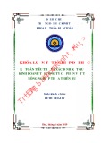 Khóa luận tốt nghiệp Kế toán-Kiểm toán: Kế toán tiêu thụ và xác định kết quả kinh doanh tại Công ty Cổ phần Vật Tư Nông Nghiệp Thừa Thiên Huế