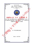 Khóa luận tốt nghiệp Kế toán-Kiểm toán: Kế toán chi phí sản xuất và tính giá thành sản phẩm xây lắp tại Công ty TNHH xây dựng Bảo Thái