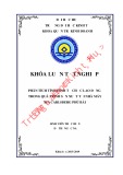 Khóa luận tốt nghiệp Quản trị kinh doanh: Phân tích tình hình tổ chức lao động trong quá trình sản xuất tại nhà máy bia Carlsberg – Phú Bài