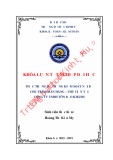 Khóa luận tốt nghiệp Kế toán-Kiểm toán: Thực trạng hệ thống kiểm soát nội bộ chu trình bán hàng – thu tiền tại công ty TNHH Tôn Bảo Khánh