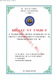 Khóa luận tốt nghiệp Quản trị kinh doanh: Phân tích rủi ro tín dụng trong hoạt động cho vay tại ngân hàng TMCP Việt Nam Thịnh Vượng VPBank chi nhánh Bến Ngự Huế