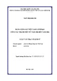 Luận văn Thạc sĩ Lịch sử: Đảng Cộng sản Việt Nam lãnh đạo công tác thanh niên từ năm 1986 đến năm 2006