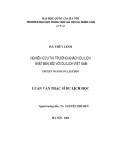 Luận văn Thạc sĩ Du lịch học: Nghiên cứu thị trường khách du lịch Nhật Bản đối với du lịch Việt Nam