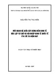 Luận văn Thạc sĩ Triết học: Mối quan hệ giữa xây dựng nền kinh tế độc lập tự chủ và hội nhập kinh tế quốc tế của nước ta hiện nay
