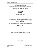 Luận văn Thạc sĩ Khoa học báo chí: Đài Truyền hình Việt Nam với việc định hướng phát triển kiến thức cho giới trẻ hiện nay