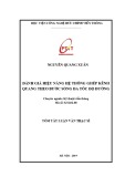 Tóm tắt Luận văn Thạc sĩ: Đánh giá hiệu năng hệ thống ghép kênh quang theo bước sóng đa tốc độ đường