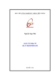 Luận văn Thạc sĩ Quản trị kinh doanh: Giải pháp nâng cao lợi nhuận tại Trung tâm Kinh doanh VNPT Bắc Ninh