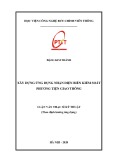 Luận văn Thạc sĩ Kỹ thuật: Xây dựng ứng dụng nhận diện biển kiểm soát phương tiện giao thông