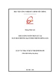 Luận văn Thạc sĩ Quản trị kinh doanh: Chất lượng nguồn nhân lực tại ngân hàng thương mại cổ phần Phương Đông (OCB)