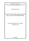 Luận văn Thạc sĩ Quản lý văn hóa: Hầu đồng tại phủ Thượng Đoạn, phường Đông Hải 1, quận Hải An, thành phố Hải Phòng