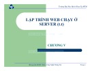 Bài giảng môn Lập trình mạng – Chương 5b: Lập trình Web chạy ở server (tt)