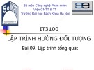 Bài giảng Lập trình hướng đối tượng – Bài 09: Lập trình tổng quát