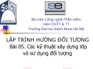 Bài giảng Lập trình hướng đối tượng – Bài 05: Các kỹ thuật xây dựng lớp và sử dụng đối tượng