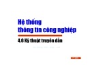 Bài giảng Hệ thống thông tin công nghiệp - Chương 4.6: Kỹ thuật truyền dẫn