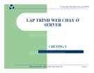 Bài giảng môn Lập trình mạng – Chương 5a: Lập trình Web chạy ở server