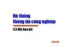 Bài giảng Hệ thống thông tin công nghiệp - Chương 4.5: Mã hóa bit