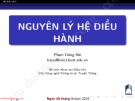 Bài giảng Nguyên lý hệ điều hành: Chương 3 - Phạm Đăng Hải