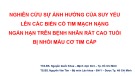 Bài giảng Nghiên cứu sự ảnh hưởng của suy yếu lên các biến cố tim mạch nặng ngắn hạn trên bệnh nhân rất cao tuổi bị nhồi máu cơ tim cấp - ThS.BS. Nguyễn Quốc Khoa