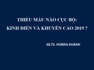 Bài giảng Thiếu máu não cục bộ: Kinh điển và khuyến cáo 2019 - GS.TS. Hoàng Khánh