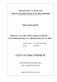 Luận văn Thạc sĩ Kinh tế: Điểm gãy cấu trúc trong mối quan hệ giữa tỷ giá hối đoái thực và chênh lệch lãi suất thực