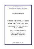 Luận văn Thạc sĩ Kinh tế: Cơ chế truyền dẫn chính sách tiền tệ ở Việt Nam - Nguyễn Minh Khánh