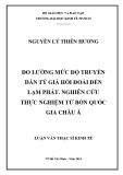 Luận văn Thạc sĩ Kinh tế: Đo lường mức độ truyền dẫn tỷ giá hối đoái đến lạm phát - Nghiên cứu thực nghiệm tại bốn nước Châu Á