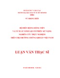 Luận văn Thạc sĩ Kinh tế: Độ biến động dòng tiền và tỷ suất sinh lợi cổ phiếu kỳ vọng nghiên cứu thực nghiệm trên thị trường chứng khoán Việt Nam