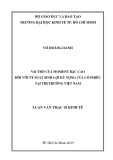 Luận văn Thạc sĩ Kinh tế: Vai trò của moment bậc cao đối với tỷ suất sinh lợi kỳ vọng của cổ phiếu tại thị trường Việt Nam