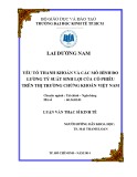 Luận văn Thạc sĩ Kinh tế: Yếu tố thanh khoản và các mô hình đo lường tỷ suất sinh lợi của cổ phiếu trên thị trường chứng khoán Việt Nam