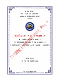 Khóa luận tốt nghiệp Kế toán-Tài chính: Kế toán chi phí sản xuất và tính giá thành sản phẩm xây lắp tại Công ty TNHH MTV xây dựng Trường Phúc