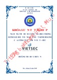 Khóa luận tốt nghiệp Quản trị kinh doanh: Ứng dụng Thẻ điểm cân bằng (BSC) trong đánh giá hiệu quả hoạt động sản xuất kinh doanh của công ty Cổ phần Việt - Séc