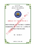 Khóa luận tốt nghiệp Quản trị kinh doanh: Phân tích hoạt động truyền thông marketing trực tuyến của công ty Connect Travel Hue