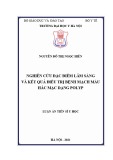 Luận án Tiến sĩ Y học: Nghiên cứu đặc điểm lâm sàng và kết quả điều trị bệnh mạch máu hắc mạc dạng polyp