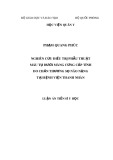 Luận án Tiến sĩ Y học: Nghiên cứu điều trị phẫu thuật máu tụ dưới màng cứng cấp tính do chấn thương sọ não nặng tại Bệnh viện Thanh Nhàn