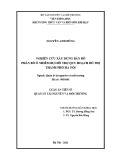 Luận án Tiến sĩ Quản lý tài nguyên và môi trường: Nghiên cứu xây dựng bản đồ phân bố ô nhiễm bụi hỗ trợ quy hoạch đô thị thành phố Hà Nội