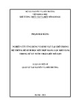 Luận án Tiến sĩ Quản lý tài nguyên và môi trường: Nghiên cứu ứng dụng vi sinh vật tại chỗ trong hệ thống bể sinh học kết hợp màng lọc khí nâng trong xử lý nước thải giết mổ lợn