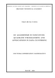 Doctoral Dissertation Mathematics: DC algorithms in nonconvex quadratic programming and applications in data clustering