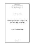 Luận án Tiến sĩ Văn học: Thơ tượng trưng ở Việt Nam: Trường hợp Bích Khê