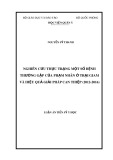 Luận án Tiến sĩ Y học: Nghiên cứu thực trạng một số bệnh thường gặp của phạm nhân ở trại giam và hiệu quả giải pháp can thiệp (2012-2016)