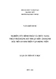 Luận án Tiến sĩ Y học: Nghiên cứu hình thái và chức năng thất trái bằng kỹ thuật siêu âm đánh dấu mô cơ tim trên vận động viên