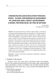 Enhancing inclusive education through family - school partnership in assessment of language and literacy development: A model for preschool setting in Vietnam