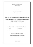 Luận văn Thạc sĩ Luật học: Chế tài đối với hành vi xâm phạm danh dự, nhân phẩm, uy tín của cá nhân theo pháp luật dân sự ở Việt Nam