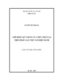 Luận văn Thạc sĩ Luật học: Chế định lập vi bằng của Thừa phát lại theo pháp luật Việt Nam hiện hành