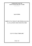 Luận văn Thạc sĩ Khoa học: Nghiên cứu sự tích lũy một số kim loại nặng (Cu, Pb, Zn) trong trầm tích sông Nhuệ