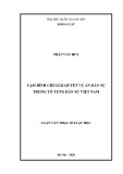 Luận văn Thạc sĩ Luật học: Tạm đình chỉ giải quyết vụ án dân sự trong tố tụng dân sự Việt Nam