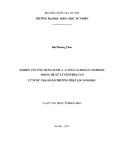 Luận văn Thạc sĩ Khoa học: Nghiên cứu quá trình ứng dụng sulfur - calcium carbonate composit trong hệ xử lý nitơ hòa tan từ nước thải bằng phương pháp lọc sinh học