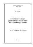 Luận văn Thạc sĩ Luật học: Người không được quyền hưởng di sản theo BLDS năm 2015