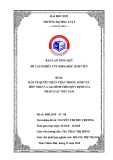 Đề tài nghiên cứu khoa học sinh viên: Bảo vệ quyền nhân thân trong lĩnh vực hôn nhân và gia đình theo quy định của pháp luật Việt Nam